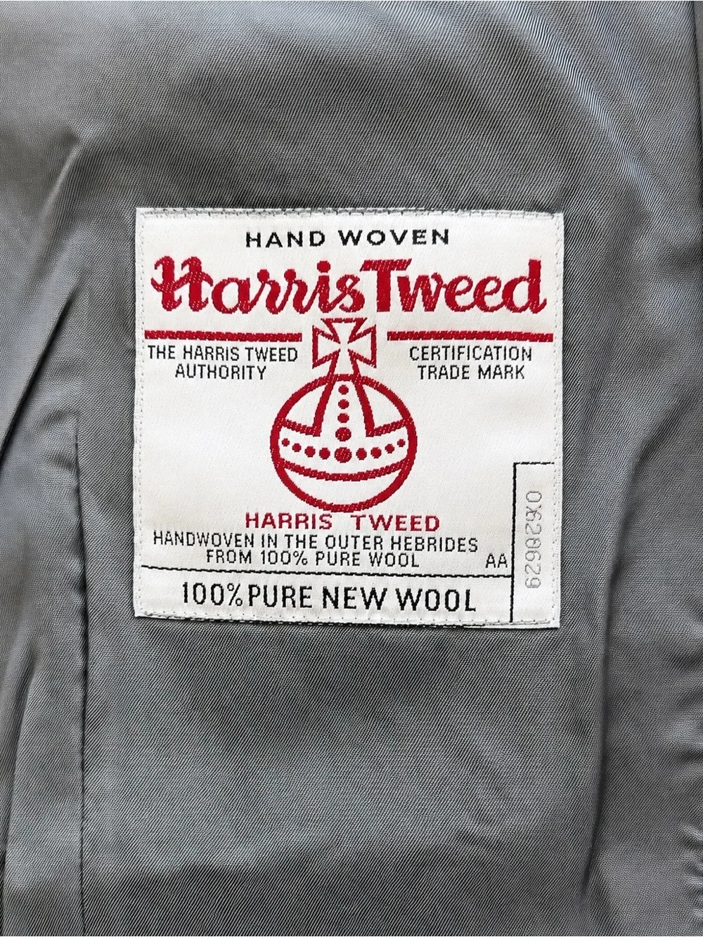 Brooks Brothers 1818 Harris Tweed Wool Vest 42R Gray Herringbone